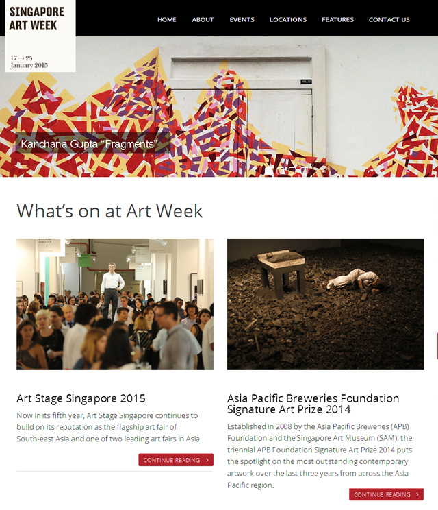 シンガポール・アート・ウィーク2015 / Singapore Art Week 2015